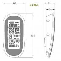 схема розміри дисплеюLCD 6 