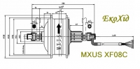 креслення мотор-колесо mxus xf08c