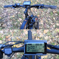 зображення дисплей та засоби керування електровелосипеда